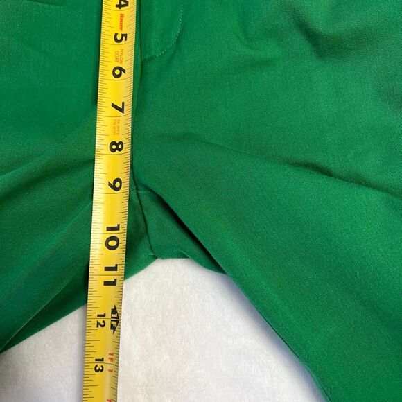 Anthropologie The Essential Crop Flare Pants Green 2 Women - Picture 6 of 8